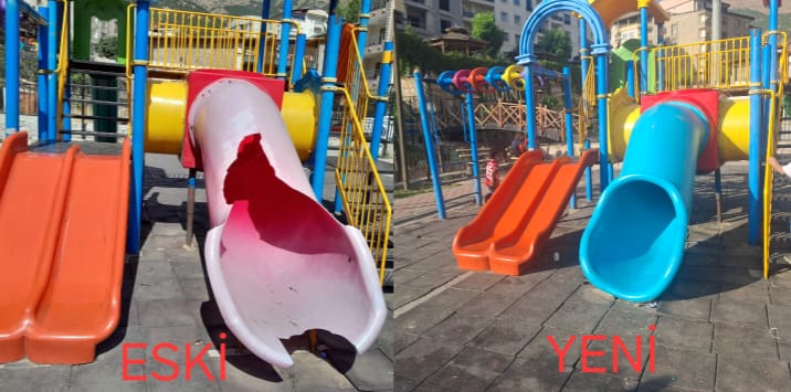 Şemdinli’de Hasar Gören Oyun Grupları Onarıldı